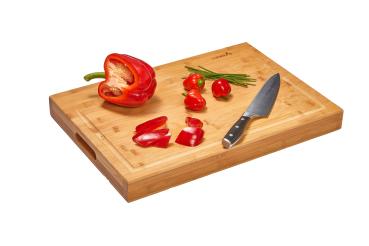 Preview: Bambus Schneidebrett 50×35×5 cm – 2-in-1 Holzblock mit Saftrinne Preview: SmokeMax 2-in-1 Brett – Schneiden und Servieren auf einer Fläche